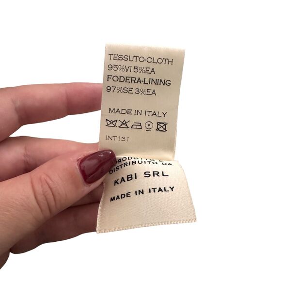 FRANCESCO SCOGNAMIGLIO Floral Waterecolor Italian Knee-Length Dress Sz4 - Picture 4 of 4